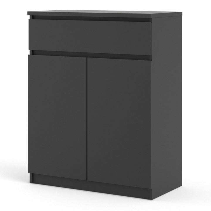 Naia Sideboard - 1 Drawer 2 Doors in Black Matt - TidySpaces