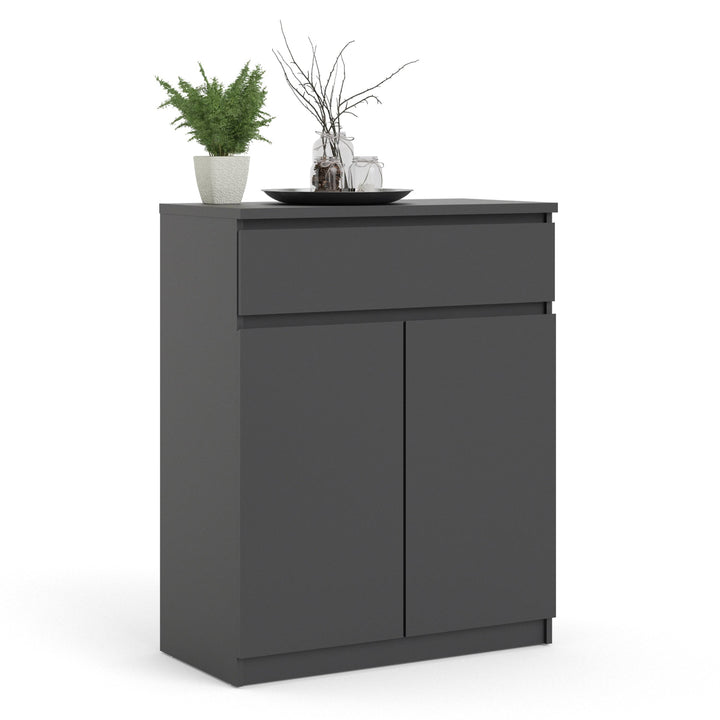 Naia Sideboard - 1 Drawer 2 Doors in Black Matt - TidySpaces