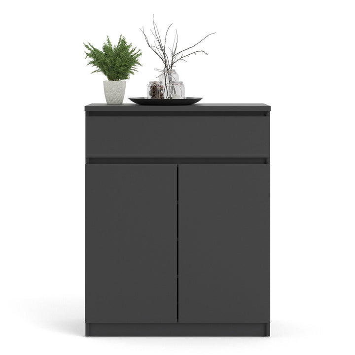 Naia Sideboard - 1 Drawer 2 Doors in Black Matt - TidySpaces