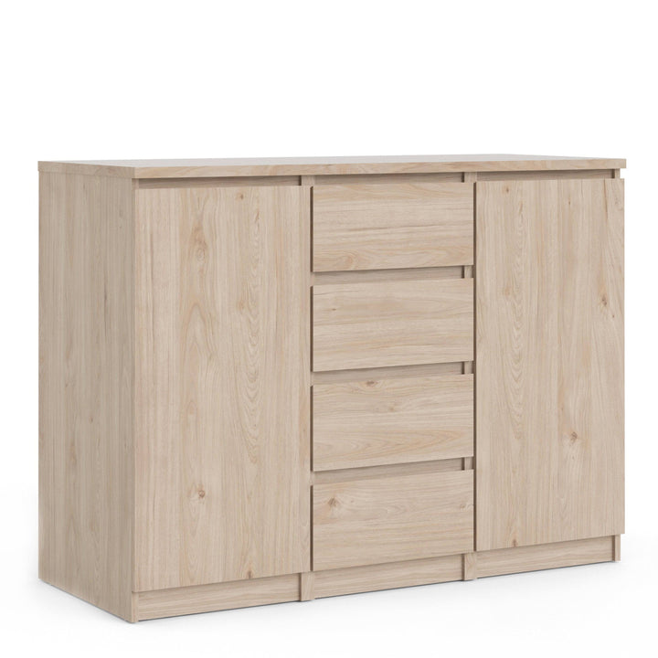 Naia Sideboard 4 Drawers 2 Doors in Jackson Hickory Oak - TidySpaces