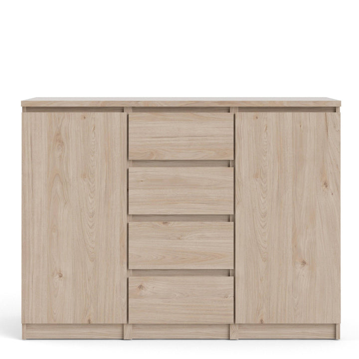 Naia Sideboard 4 Drawers 2 Doors in Jackson Hickory Oak - TidySpaces
