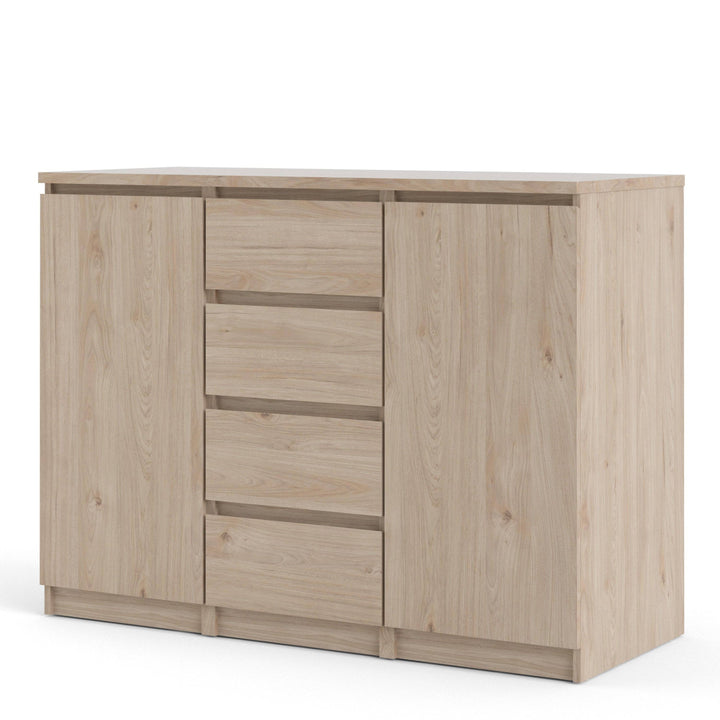 Naia Sideboard 4 Drawers 2 Doors in Jackson Hickory Oak - TidySpaces