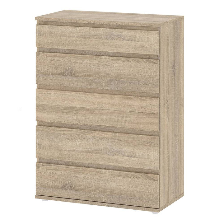 Nova Chest of 5 Drawers in Oak - TidySpaces