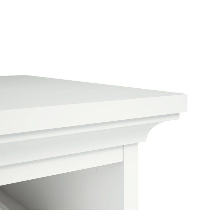 Paris Bedside 2 Drawers in White - TidySpaces