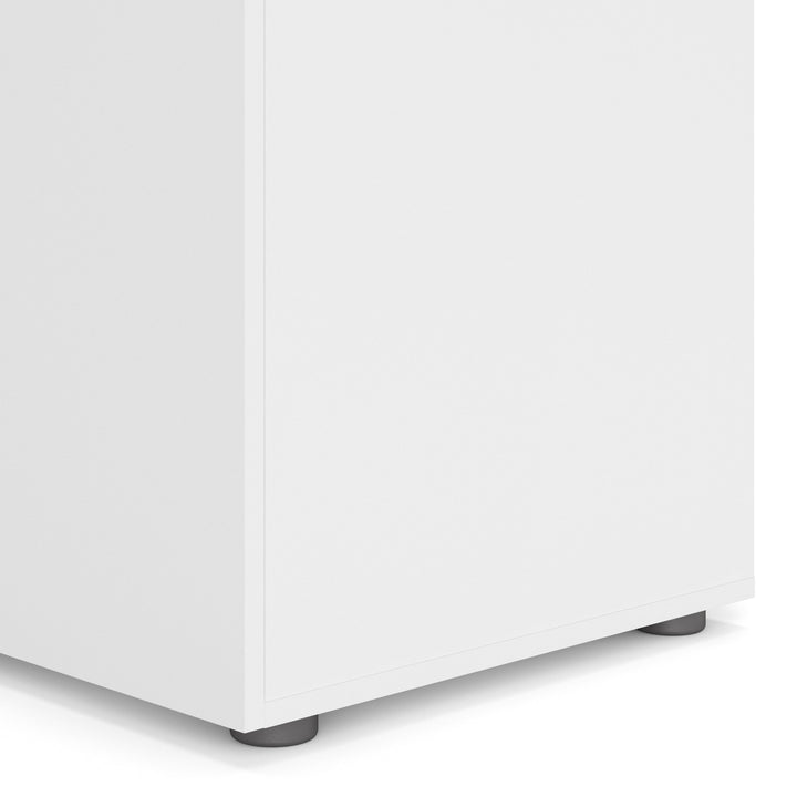 Pepe Wardrobe with 3 doors in White - TidySpaces