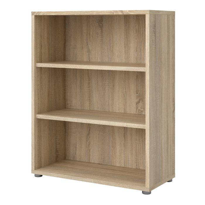 Prima Bookcase 2 Shelves in Oak - TidySpaces