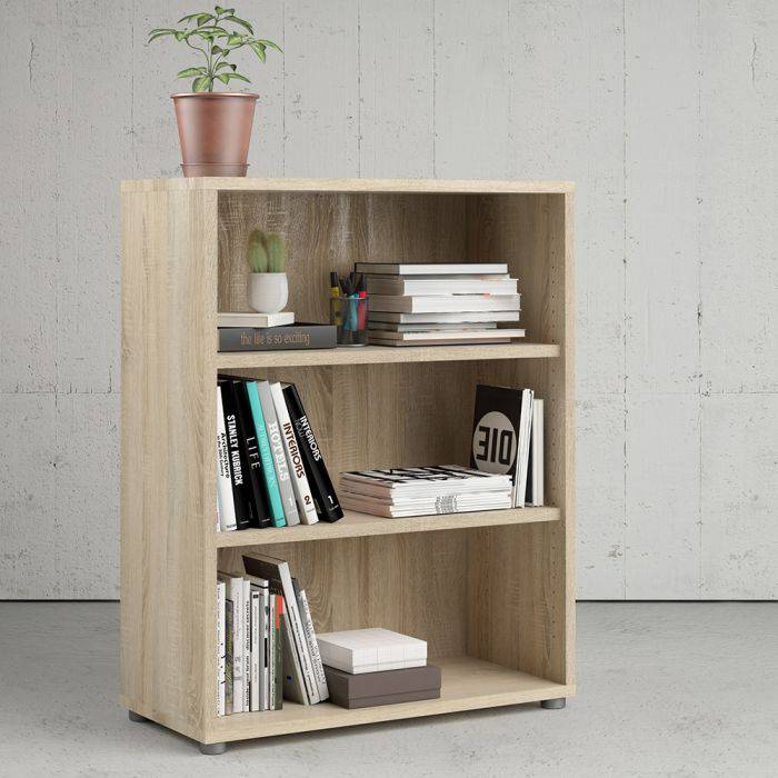 Prima Bookcase 2 Shelves in Oak - TidySpaces