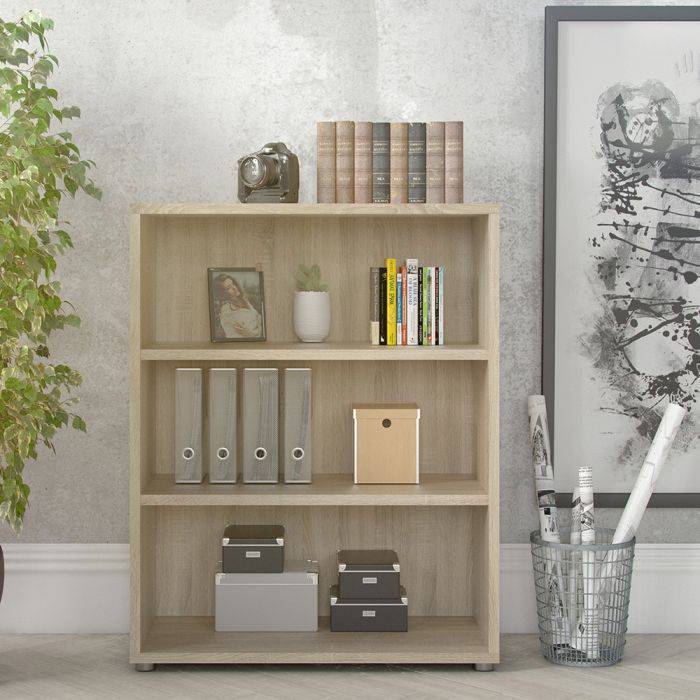 Prima Bookcase 2 Shelves in Oak - TidySpaces
