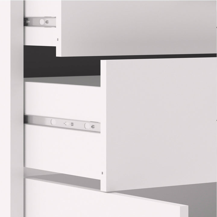 Prima Bookcase 3 Shelves With 2 Drawers And 2 Doors In White - TidySpaces