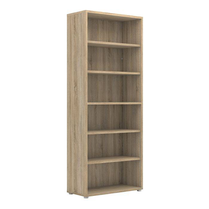 Prima Bookcase 5 Shelves in Oak - TidySpaces