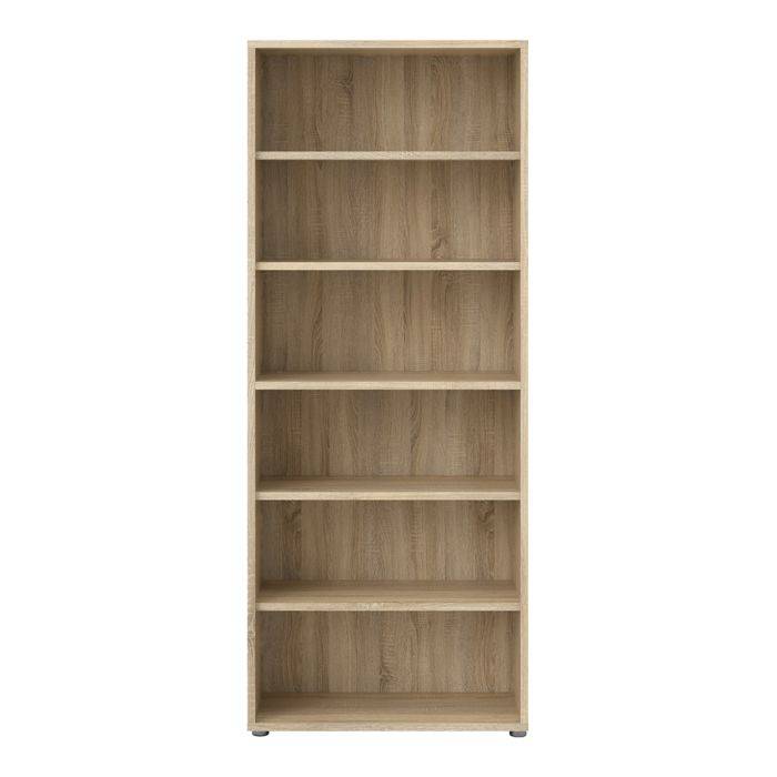 Prima Bookcase 5 Shelves in Oak - TidySpaces