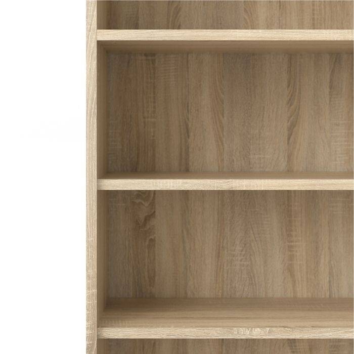 Prima Bookcase 5 Shelves in Oak - TidySpaces