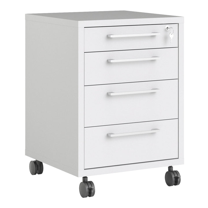Prima Mobile cabinet in White - TidySpaces