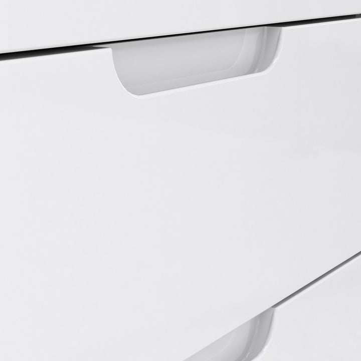 Sienna TV Unit in White/White High Gloss - TidySpaces