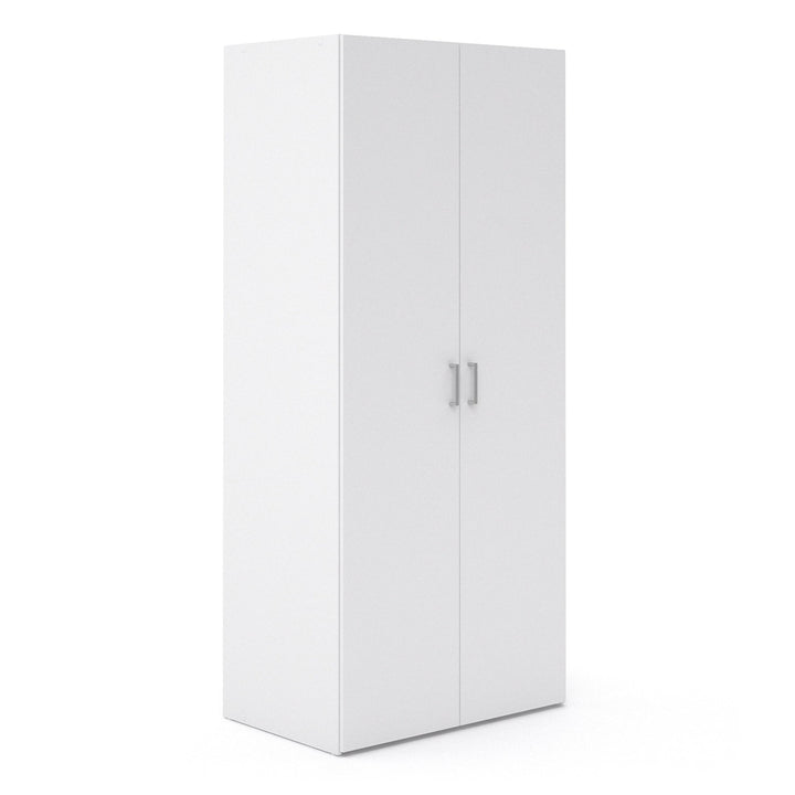 Space Wardrobe with 2 doors White 1750 - TidySpaces