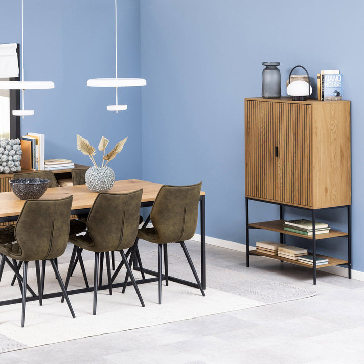 Jaipur Cabinet with 2 doors in Black - TidySpaces