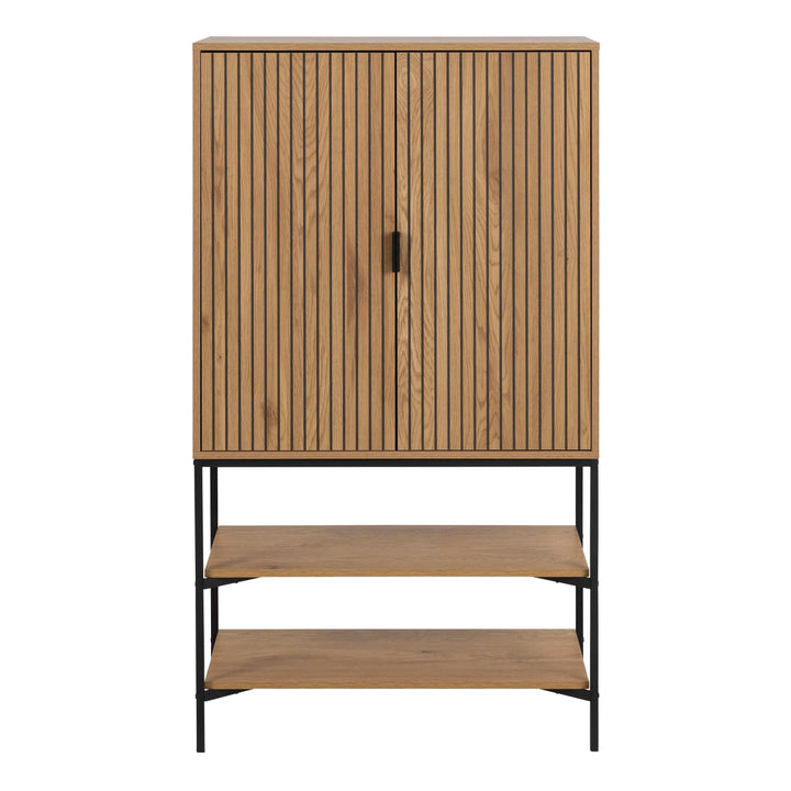 Jaipur Cabinet with 2 doors in Black - TidySpaces