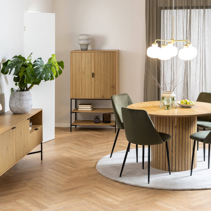 Jaipur Cabinet with 2 doors in Black - TidySpaces