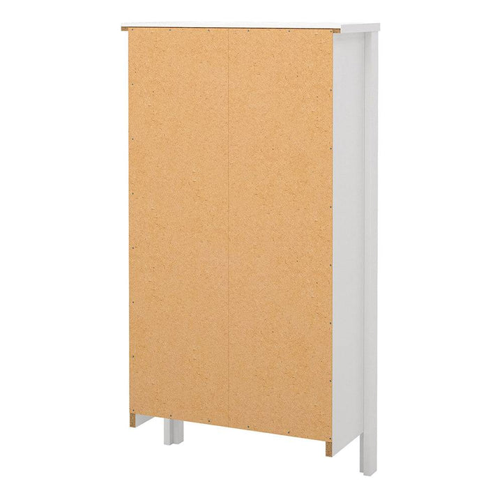 Madrid Shoe Cabinet 2 Flap Door White - TidySpaces