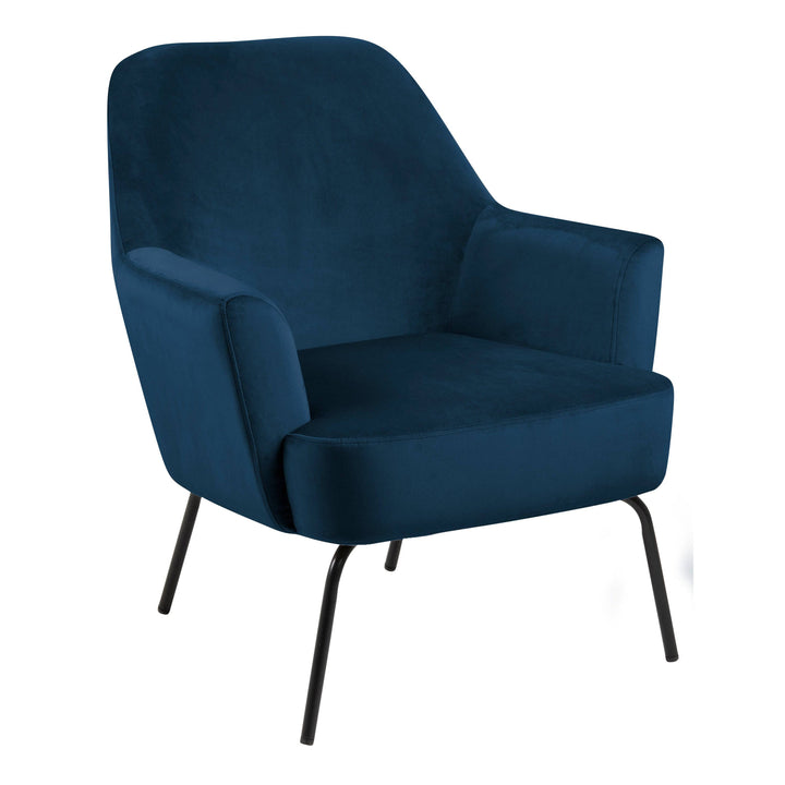 Melissa Lounge Chair in Navy Blue - TidySpaces