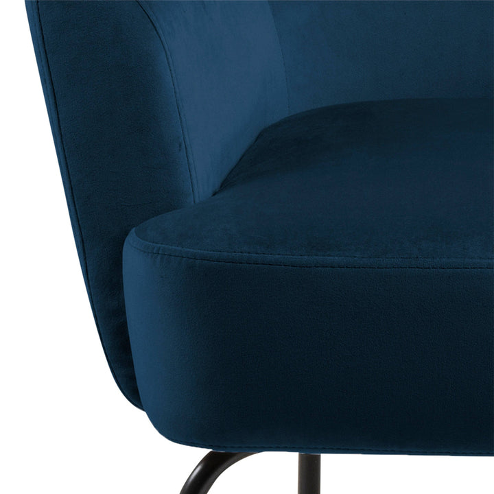 Melissa Lounge Chair in Navy Blue - TidySpaces