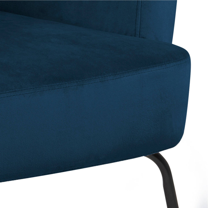 Melissa Lounge Chair in Navy Blue - TidySpaces