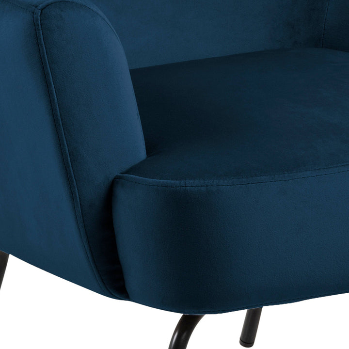 Melissa Lounge Chair in Navy Blue - TidySpaces