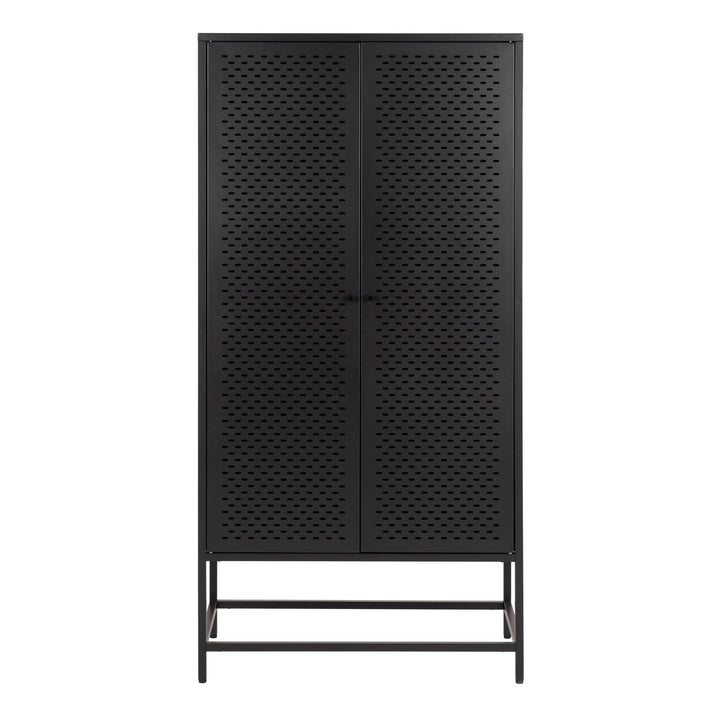 Newcastle 2 Door Cabinet in Matt Black - TidySpaces