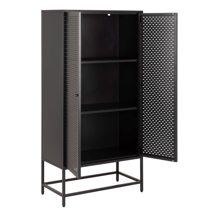 Newcastle 2 Door Cabinet in Matt Black - TidySpaces