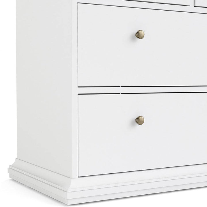 Paris Chest of 4 Drawers in White - TidySpaces