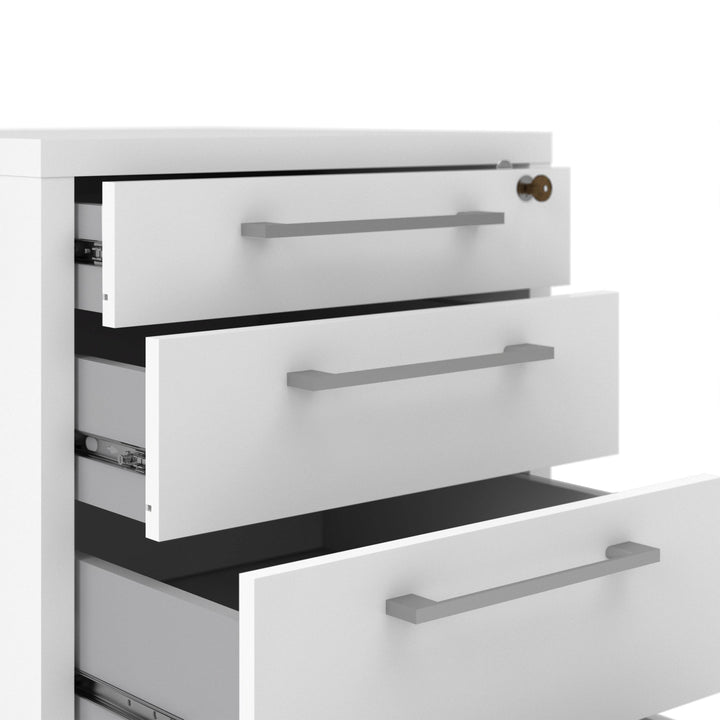 Prima Mobile cabinet in White - TidySpaces