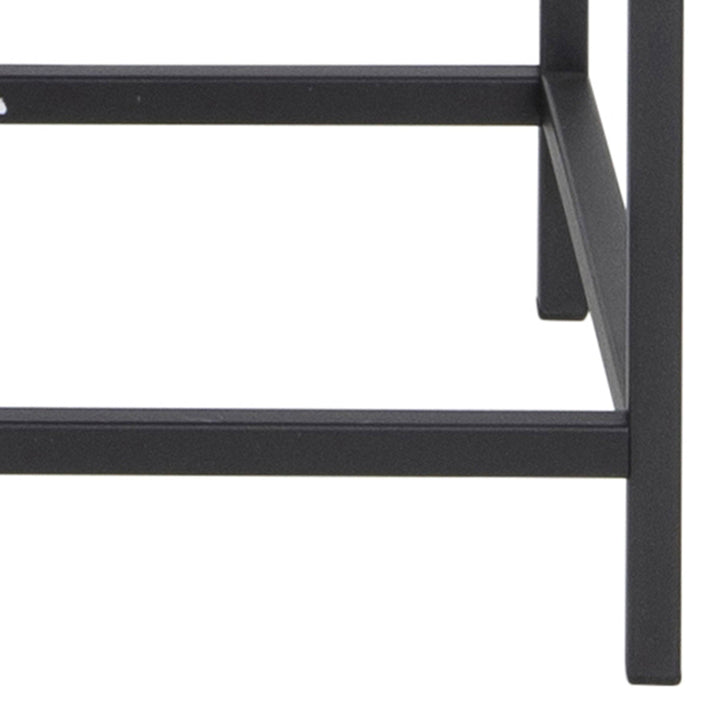 Seaford 2 Glass Door Display Cabinet in Black - TidySpaces
