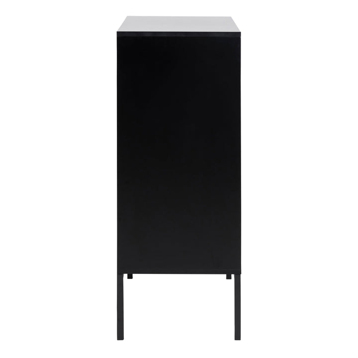 Seaford 3 Door 2 Drawer Sideboard in Black & Oak - TidySpaces