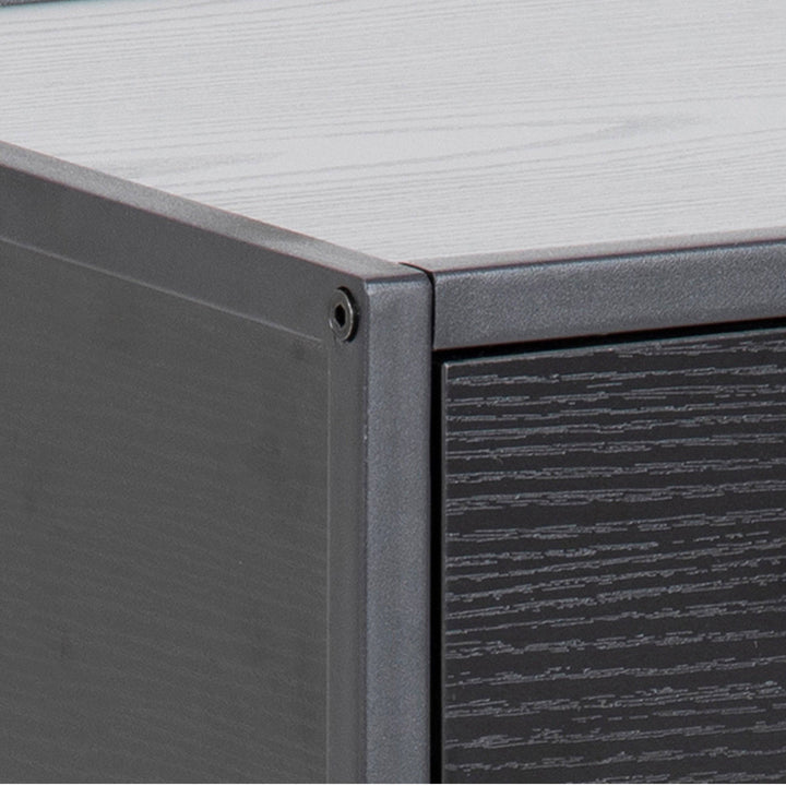 Seaford Bedside Table with 1 Drawer in Black - TidySpaces