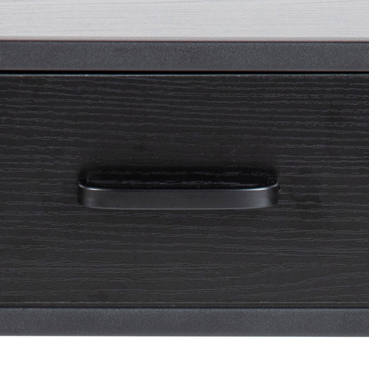 Seaford Bedside Table with 1 Drawer in Black - TidySpaces