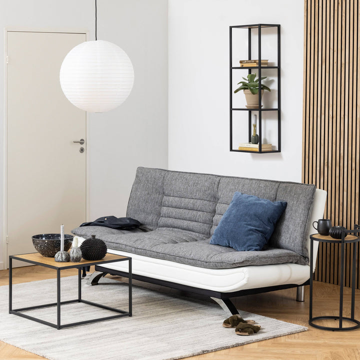 Seaford Black Metal Wall Shelf - TidySpaces