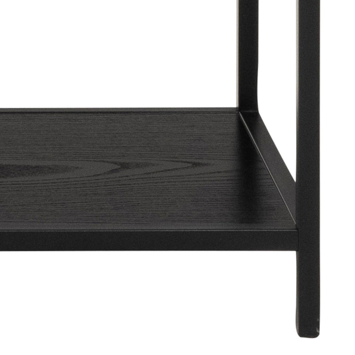 Seaford Bookcase with 4 Shelves in Black - TidySpaces