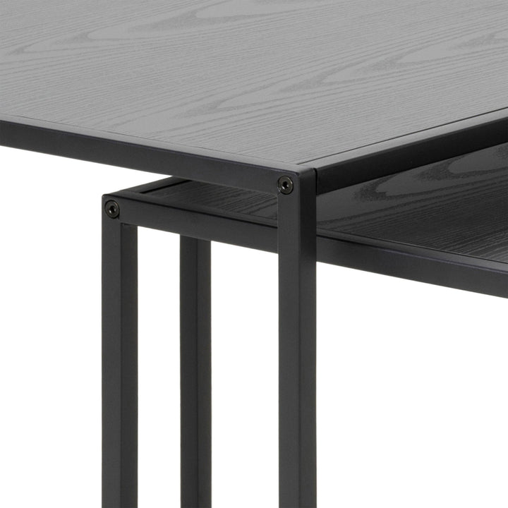 Seaford Nest of Tables in Ash Black - TidySpaces