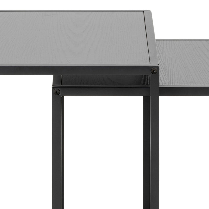 Seaford Nest of Tables in Ash Black - TidySpaces