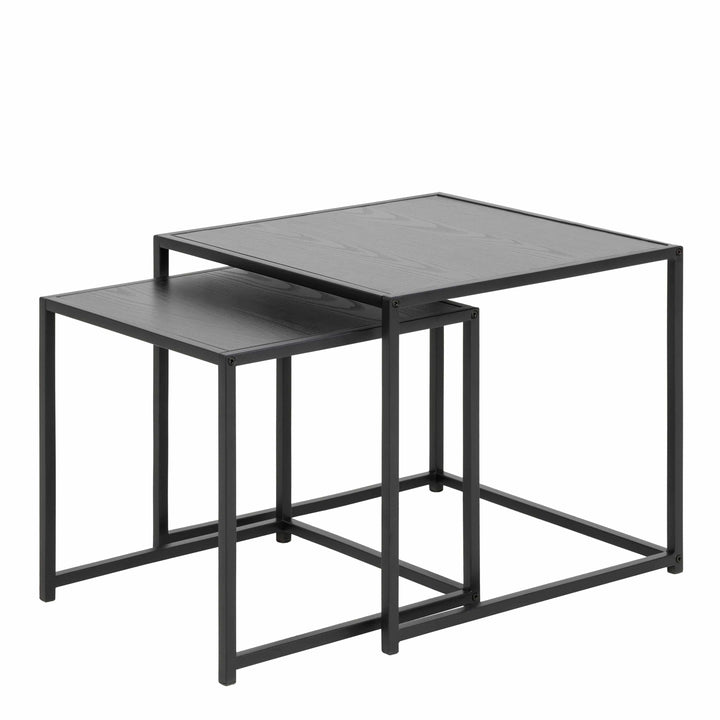 Seaford Nest of Tables in Ash Black - TidySpaces