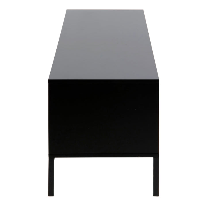 Seaford TV Unit 2 Doors 1 Drawer in Black & Oak - TidySpaces
