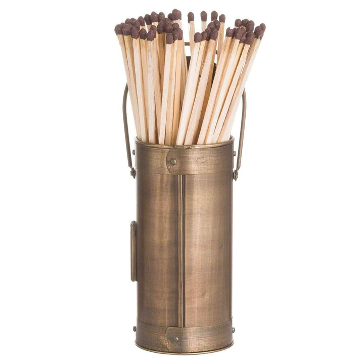 Matchstick Holder With 60 Matches in Antique Bronze, Antique Pewter, and Black