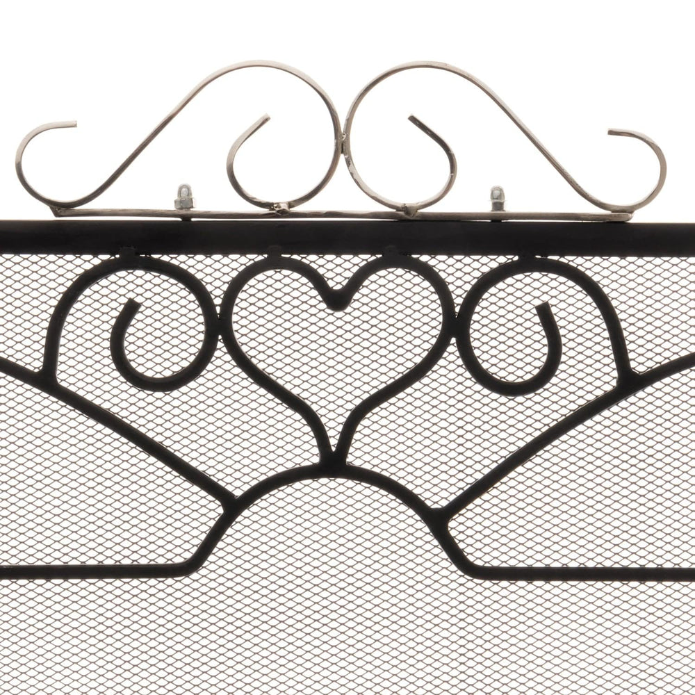 Chrome Topped Three Fold Fire Screen - TidySpaces
