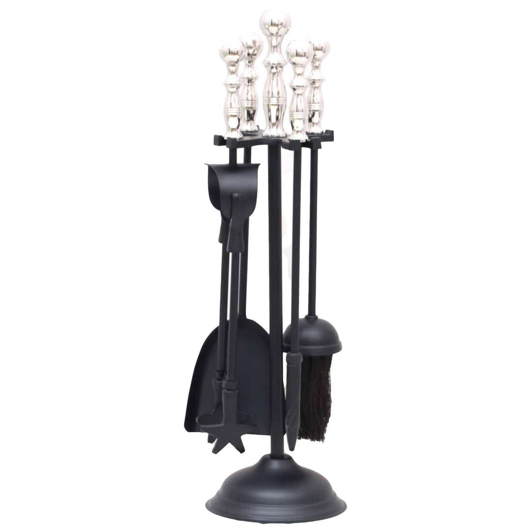 Chrome Handled Dutchess Companion Set SILVER METAL - TidySpaces