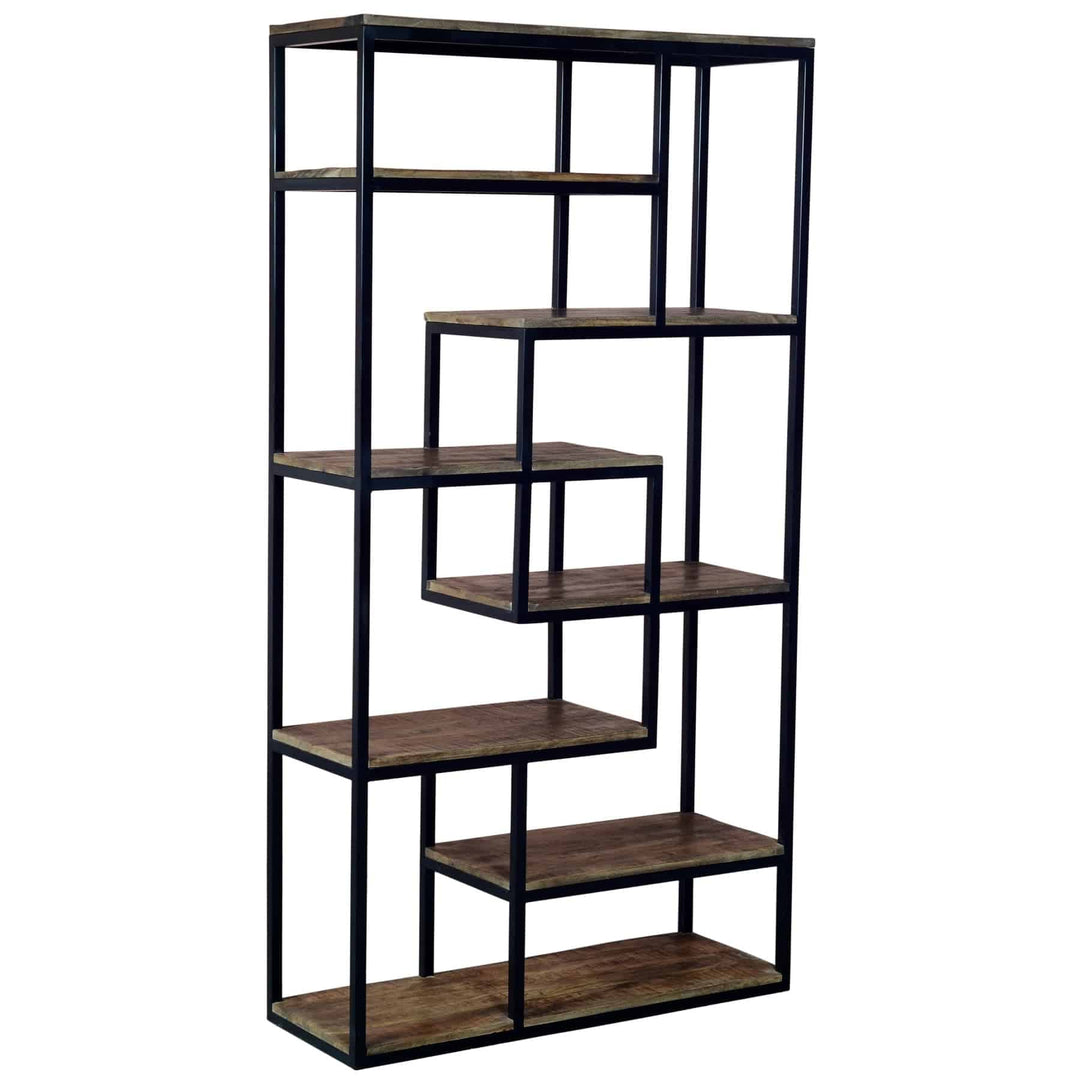 Multi Shelf Industrial Shelf Unit BROWN METAL - TidySpaces