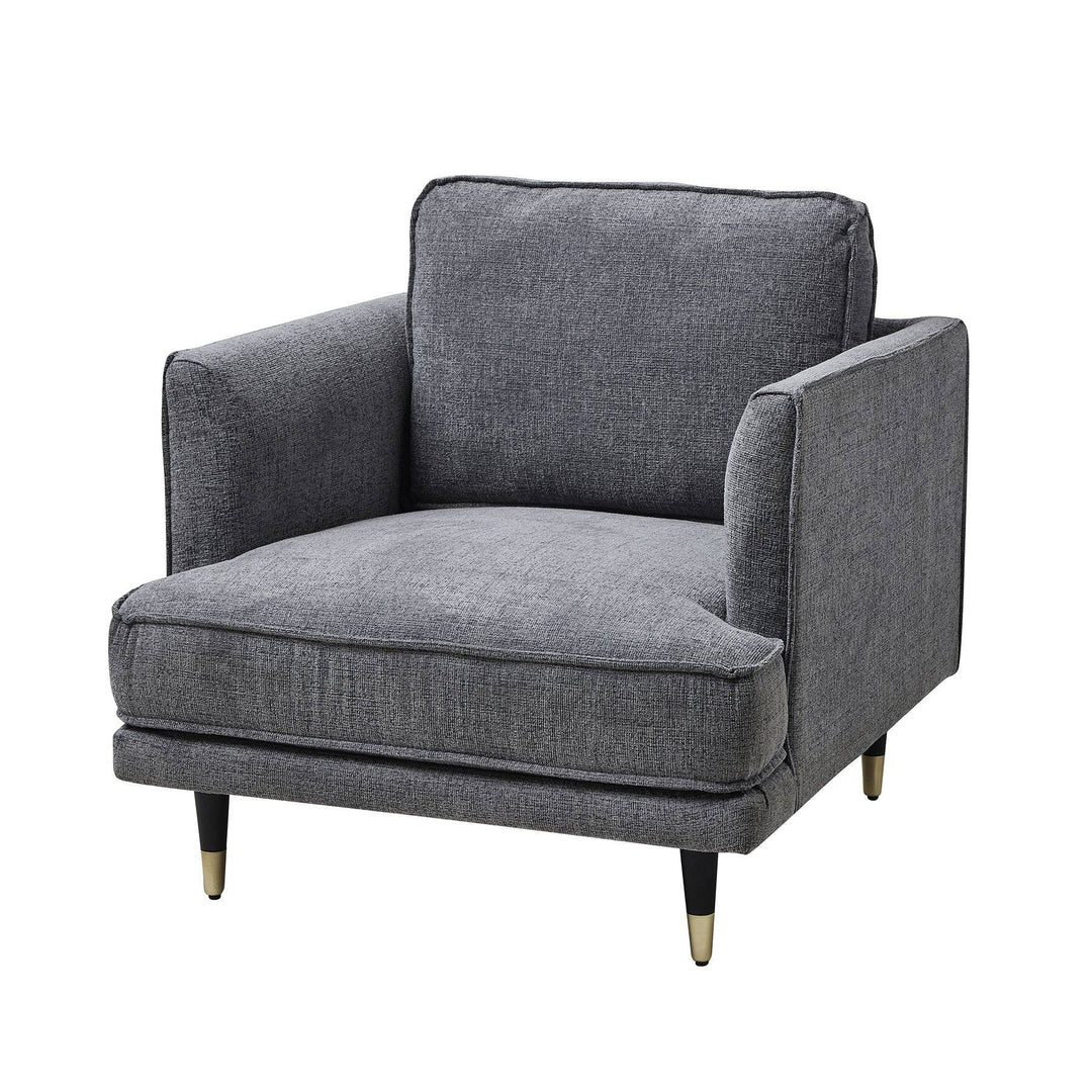Richmond Grey Large Arm Chair GREY FABRIC - TidySpaces