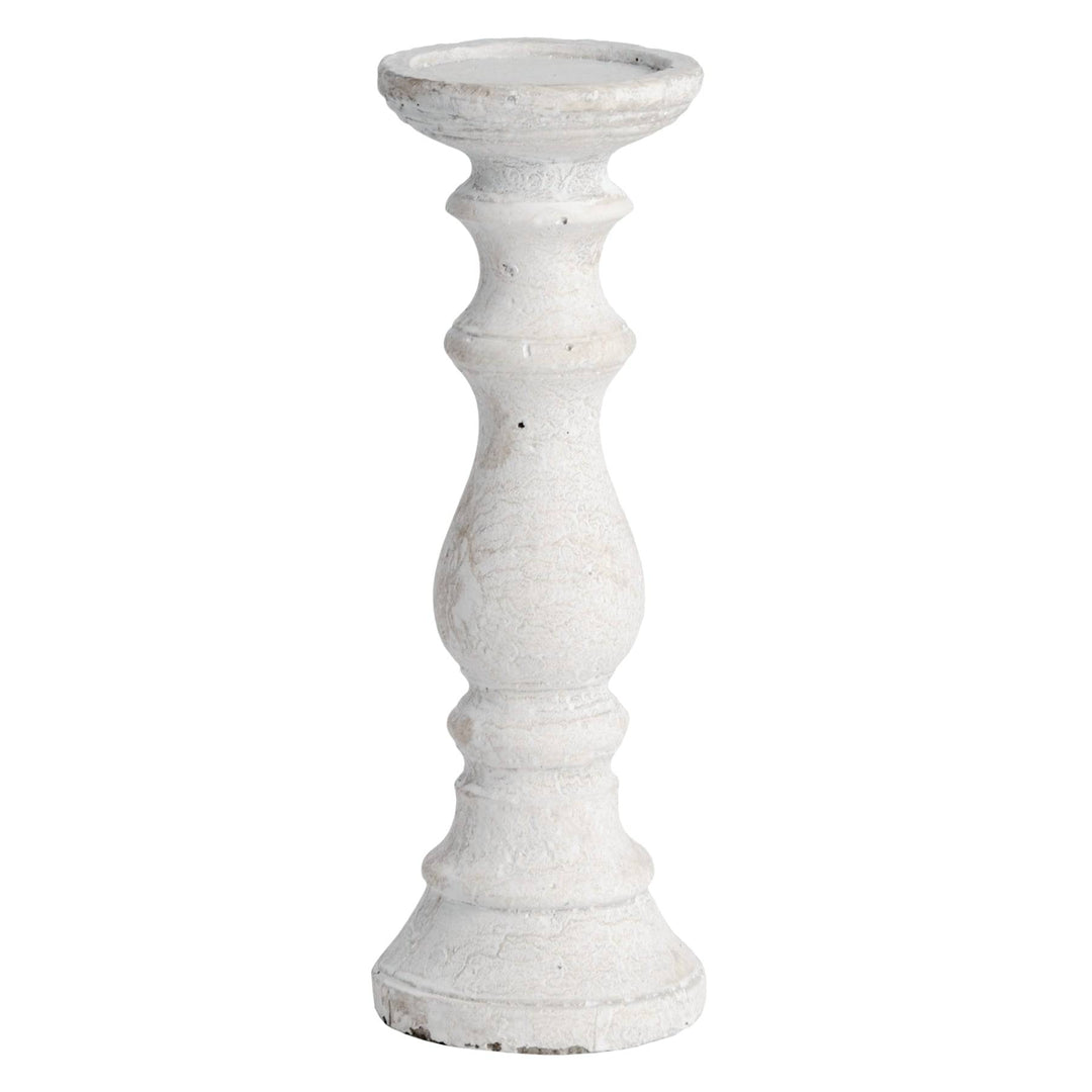 Medium Stone Candle Holder CREAM STONE - TidySpaces