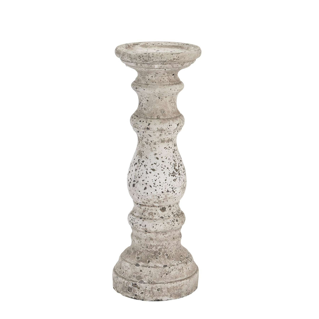 Small Stone Ceramic Column Candle Holder STONE CERAMIC - TidySpaces