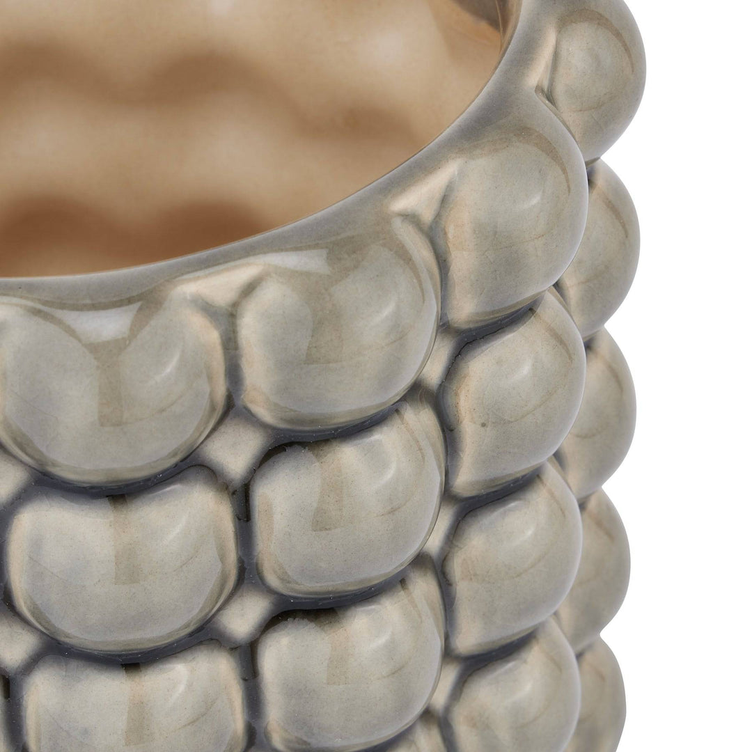 Seville Collection Grey Bubble Planter - TidySpaces