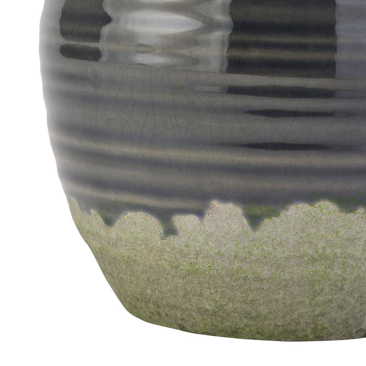 Seville Collection Navy Squat Vase - TidySpaces
